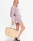 Cropped Utility Shirt, Nirvana