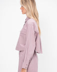 Cropped Utility Shirt, Nirvana