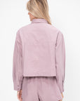 Cropped Utility Shirt, Nirvana