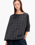 Plaid Cotton Shirt, Anthracite