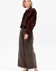 Elettra - Gritty Suede Jacket, Shiraz