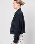 Miri - Suede Jacket, Royal