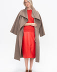 ARMA - Arkina Leather Pencil Skirt, Scarlet