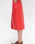 ARMA - Arkina Leather Pencil Skirt, Scarlet