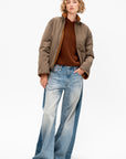 Gary - Corduroy Suede Reversible Jacket, Whiskey