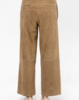 Blaire - Suede Trousers, Olive