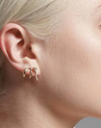GABRIELA ARTIGAS - Twin Tusk Earrings, Yellow Gold