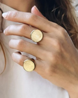 GABRIELA ARTIGAS - Vintage Coin Ring, Yellow Gold Plate
