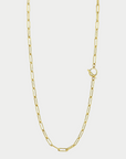 GABRIELA ARTIGAS - Rectangular Link Chain Necklace, Yellow Gold Plate