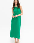 Tank Dress, Green Tambourine