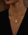 Heavy Medium Circle Link Chain, Yellow Gold