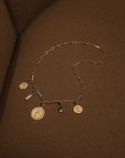 Olive Branch Small Coin, Diamond & Emerald