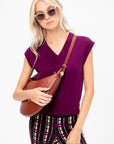 Dot Small Hobo Bag, Wild Cherry