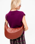 Dot Small Hobo Bag, Wild Cherry