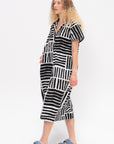 Narrow Kite Dress, Print Black