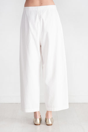 pas de calais - Recycled Yarn Denim Wide Pants, White