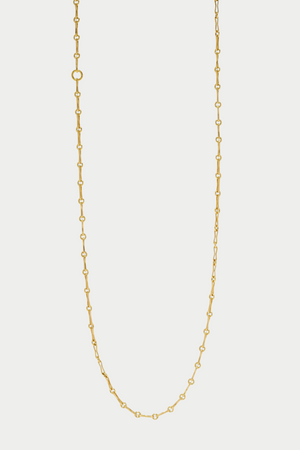 Small Circle Link Chain, Yellow Gold
