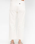 Wide Tapered Cut Selvedge Denim, Ivory
