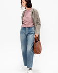 Narrow Straight Cut Selvedge Denim, LIght Wash