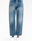 Narrow Straight Cut Selvedge Denim, LIght Wash