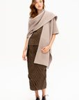 Kriella - Poncho Scarf, Macademia