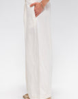 Pima - Cropped Wide Leg Pants, Off White
