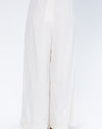 Pima - Cropped Wide Leg Pants, Off White