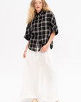 Pima - Cropped Wide Leg Pants, Off White