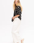 Pima - Cropped Wide Leg Pants, Off White
