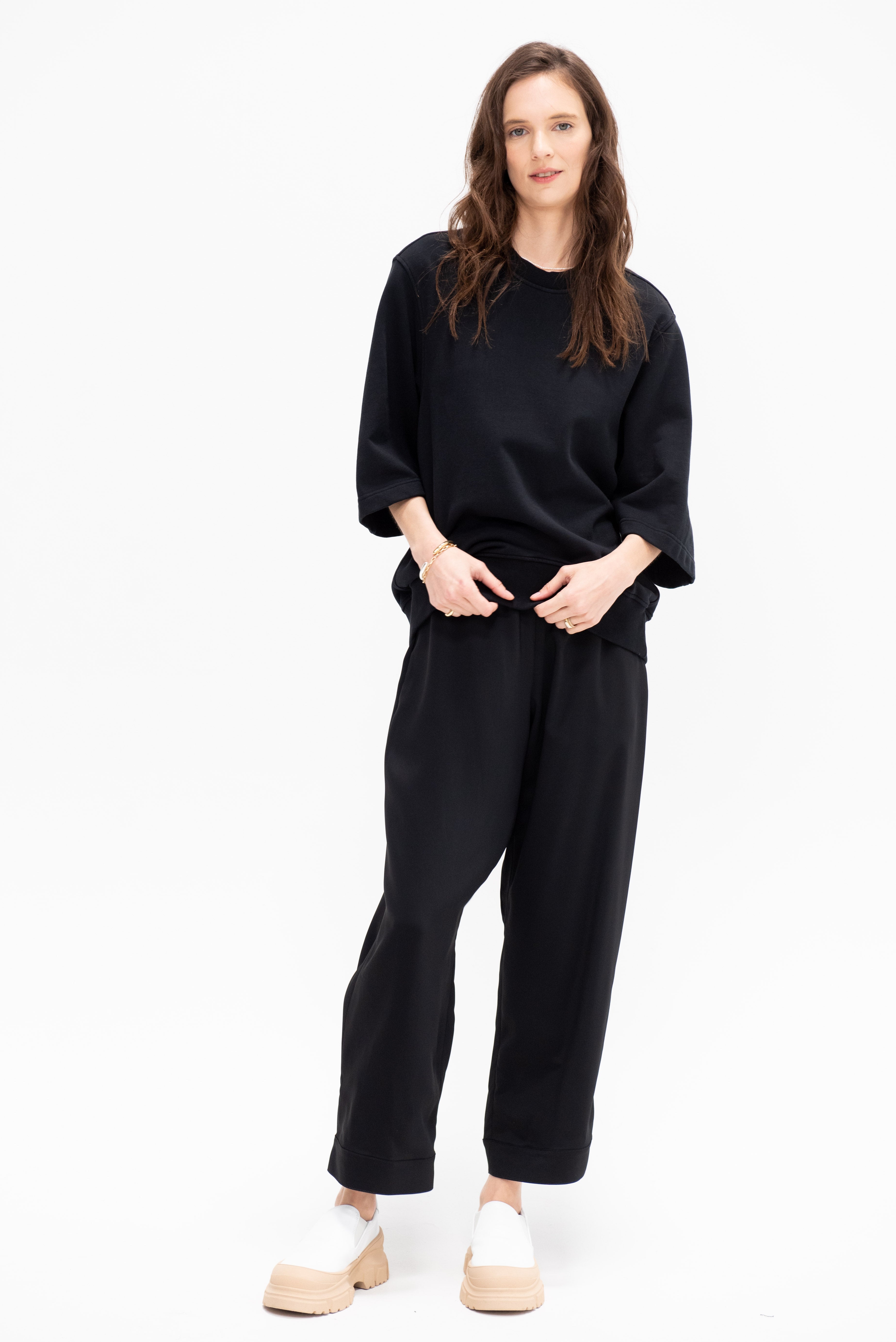 Christian Wijnants Tuza Sweat T Shirt, Black – Kick Pleat
