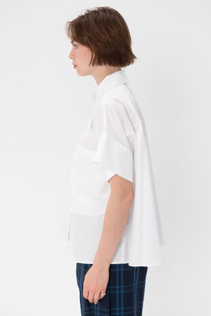 CO - Boxy Short Sleeve Shirt, White