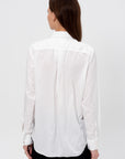 Rosette Blouse, White