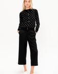 Polkadot Cardigan, Black