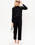 Polkadot Cardigan, Black