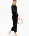 Polkadot Cardigan, Black