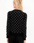 Polkadot Cardigan, Black