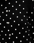 Polkadot Cardigan, Black