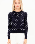 Polkadot Sweater, Navy