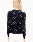 Polkadot Sweater, Navy