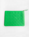 Comme des Garçons - Embossed Leather Zip Pouch, Green