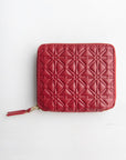 Comme des Garçons - Embossed Leather Wallet, Red