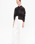 Baby Alpaca Cardigan, Bicolor