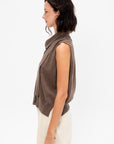 Merino Wool Lace Waistcoat, Taupe