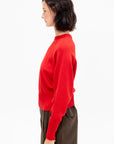 Merino Wool Sweater, Red