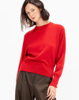 Merino Wool Sweater, Red