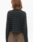 CORDERA - Merino Wool Striped Cardigan, Stripe