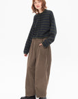 CORDERA - Merino Wool Striped Cardigan, Stripe