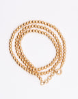 JOANNA DAHDAH - 3mm Beads Necklace, Yellow Gold