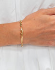 Chunky Chain Bracelet, Yellow Gold