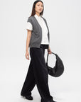 Bolt Cashmere Vest, Dark Heather Grey